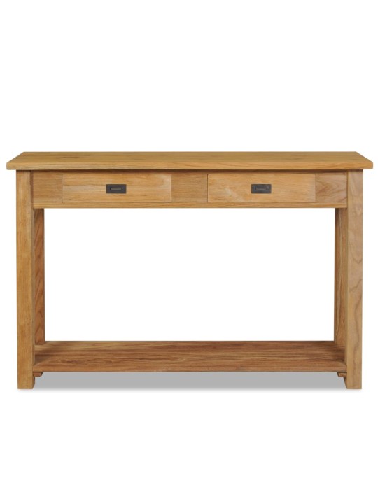 Konzolový stolek masivní teak 120 x 30 x 80 cm
