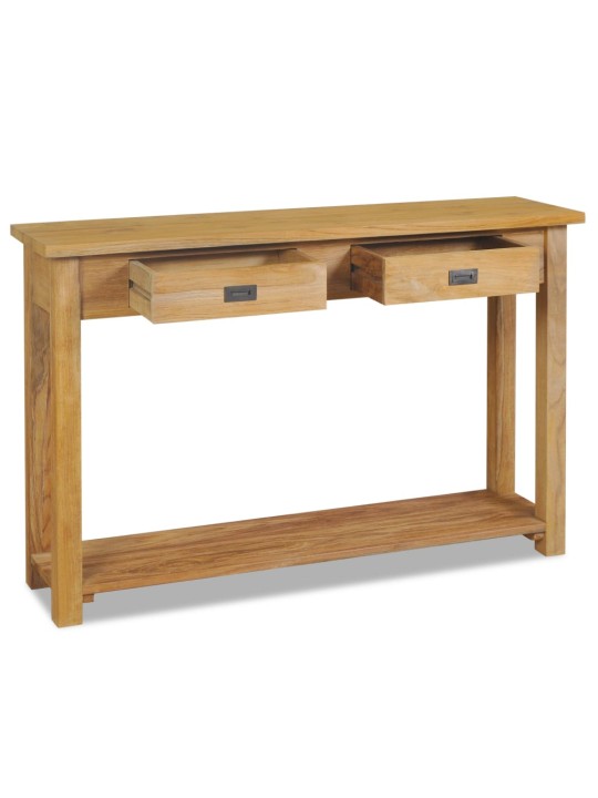 Konzolový stolek masivní teak 120 x 30 x 80 cm