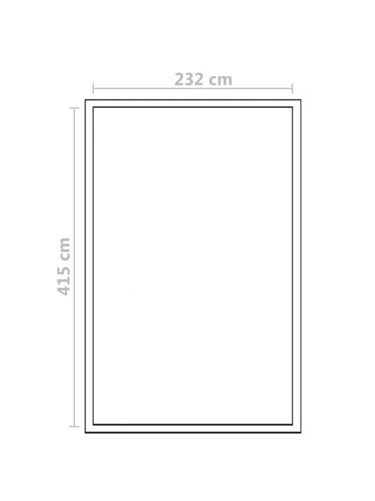 Skleník zpevněný hliník 10,53 m²