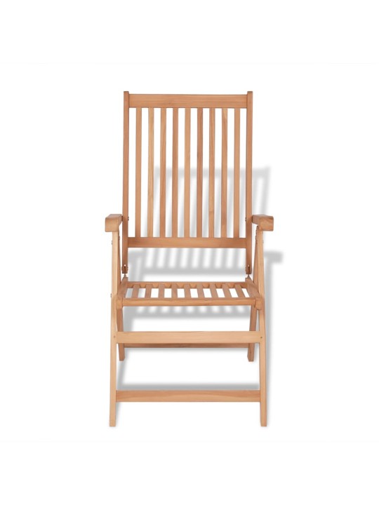 Polohovatelné zahradní židle 2 ks masivní teak