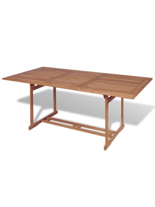 Zahradní stůl 180 x 90 x 75 cm masivní teakové dřevo