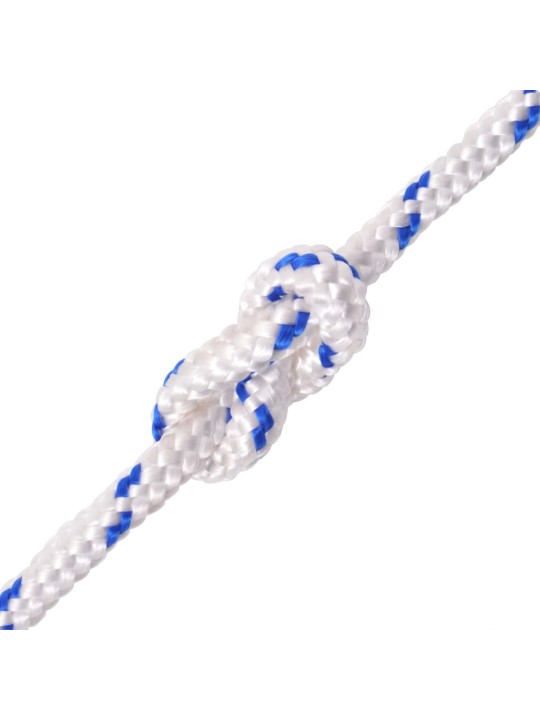 Námořní lodní lano, polypropylen, 10 mm, 50 m, bílá