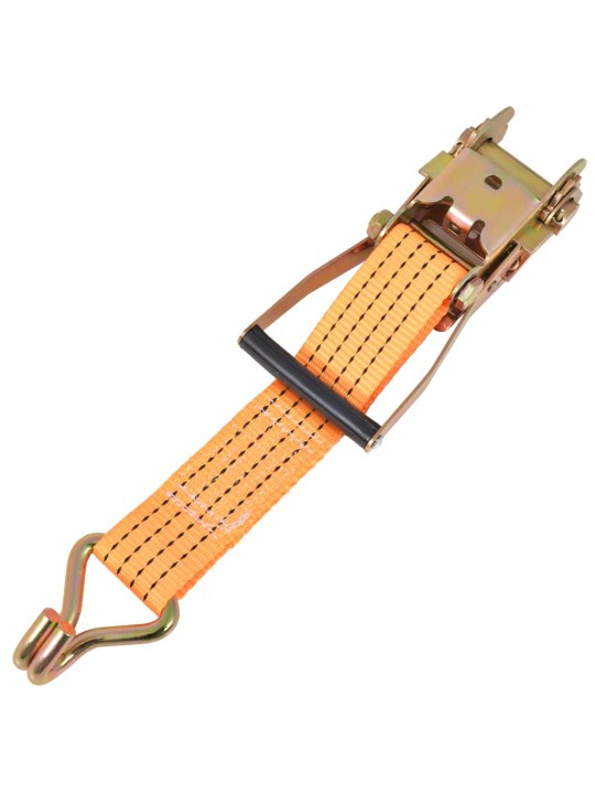 Ráčnové upínací pásy, 10 ks, 2 tuny, 8mx50mm, oranžové