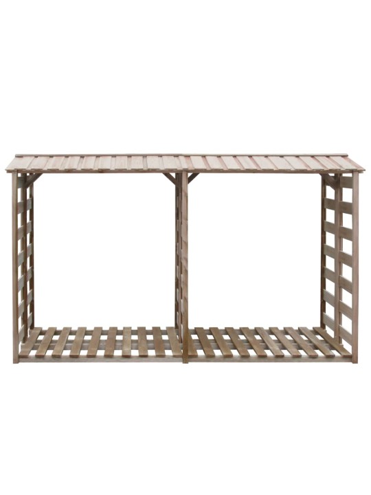 Kůlna na dříví 300 x 90 x 176 cm impregnovaná borovice