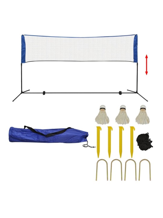 Sada badmintonové sítě a košíčků, 300x155 cm