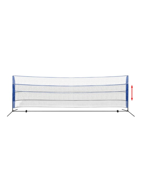 Sada badmintonové sítě a košíčků, 500x155 cm