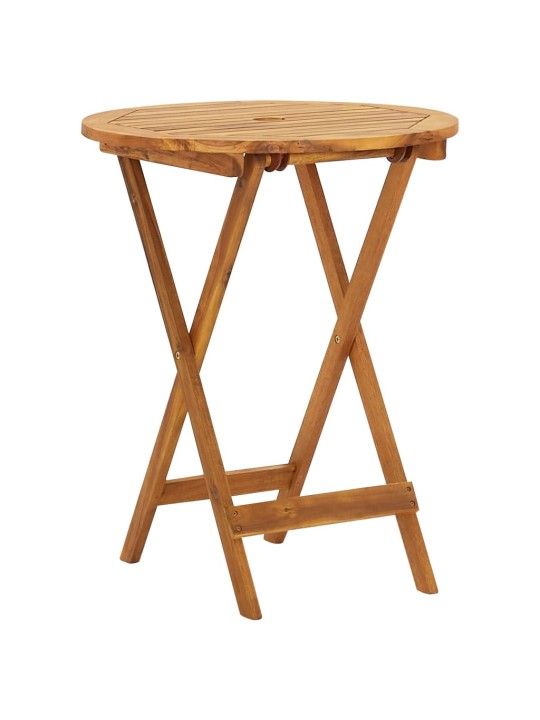 3dílný skládací bistro set masivní akáciové dřevo