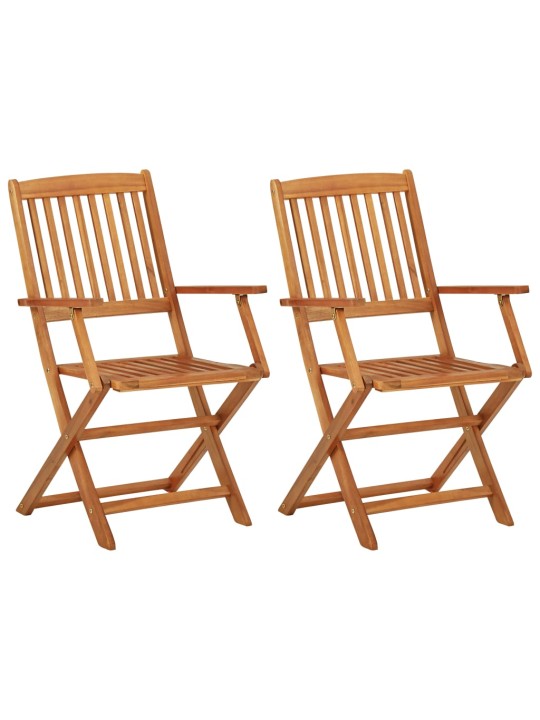 3dílný skládací bistro set masivní akáciové dřevo