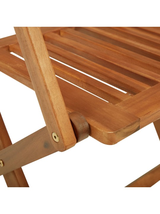 3dílný skládací bistro set masivní akáciové dřevo