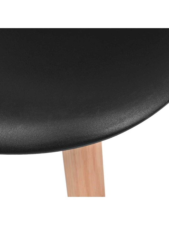 Jídelní židle 2 ks černé plast