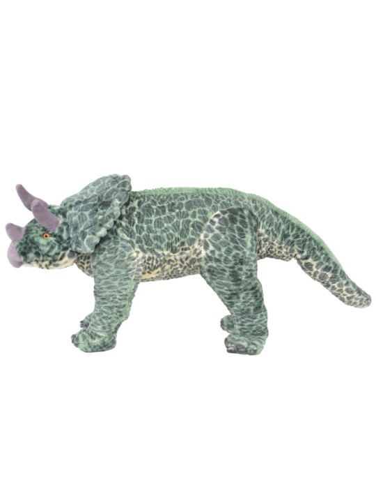 Stojící plyšová hračka dinosaurus triceratops zelený XXL