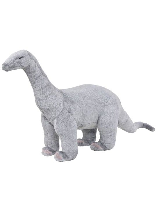 Stojící plyšová hračka dinosaurus brachiosaurus šedý XXL