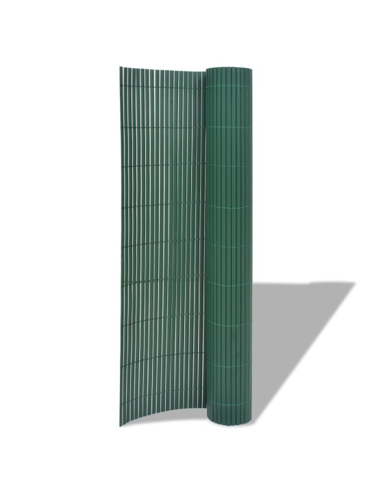Oboustranný zahradní plot PVC 90 x 300 cm zelený