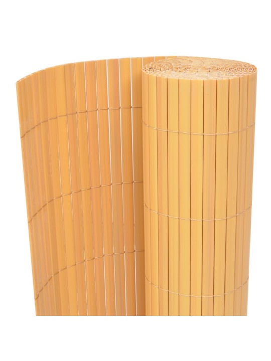 Oboustranný zahradní plot PVC 90 x 300 cm žlutý