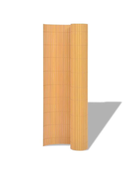 Oboustranný zahradní plot PVC 90 x 300 cm žlutý