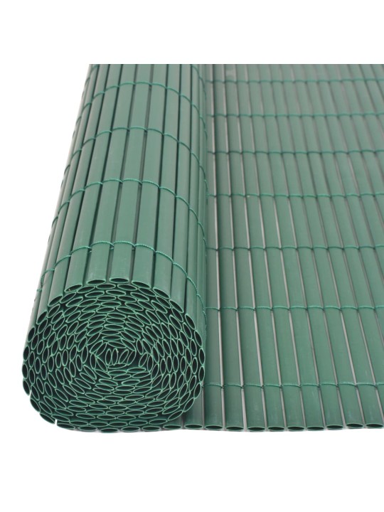 Oboustranný zahradní plot PVC 90 x 500 cm zelený
