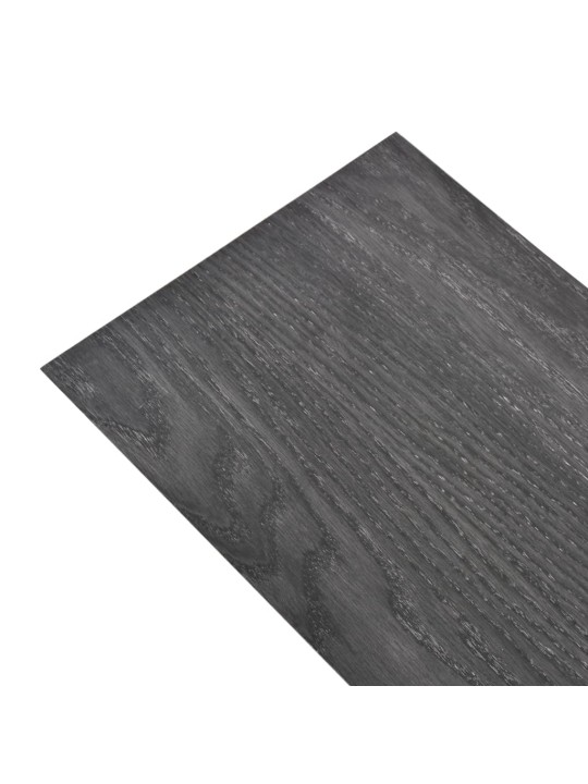 Nesamolepicí PVC podlahová prkna 5,26 m² 2 mm černobílá
