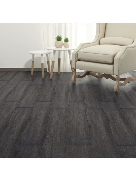 Nesamolepicí PVC podlahová prkna 5,26 m² 2 mm černobílá