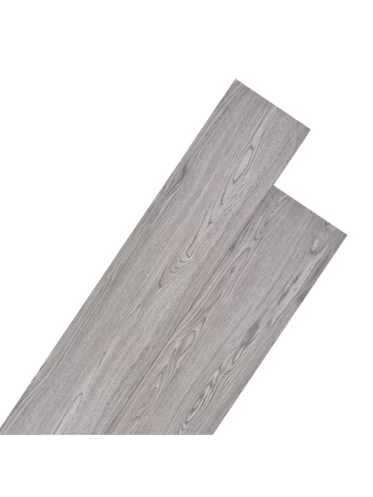 Nesamolepicí PVC podlahová prkna 5,26 m² 2 mm tmavě šedá