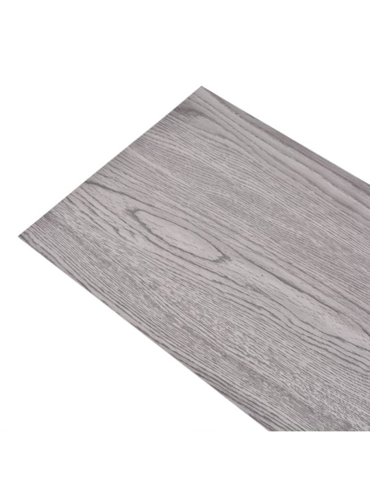 Nesamolepicí PVC podlahová prkna 5,26 m² 2 mm tmavě šedá