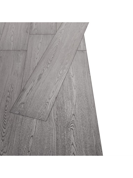 Nesamolepicí PVC podlahová prkna 5,26 m² 2 mm tmavě šedá