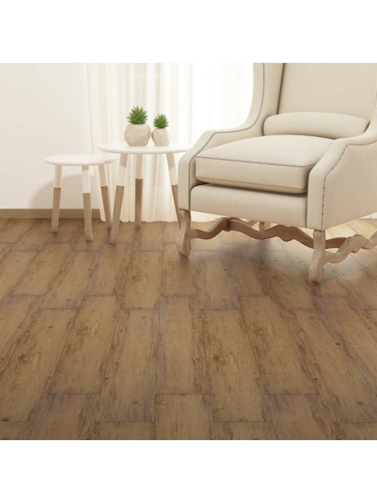 Samolepící podlahová krytina PVC 5,02 m² 2 mm ořechově hnědá