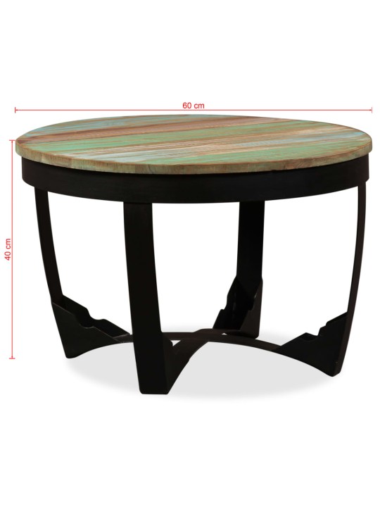 Konferenční stolek masivní recyklované dřevo 60 x 40 cm