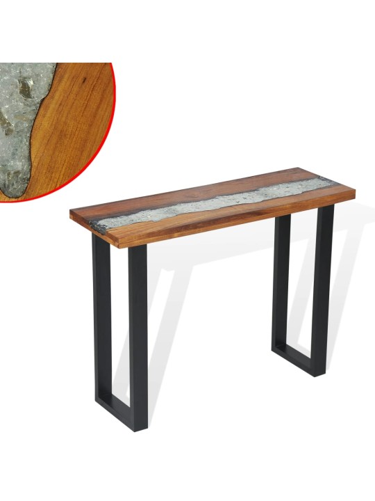 Odkládací stolek, teak, 100x35x75 cm