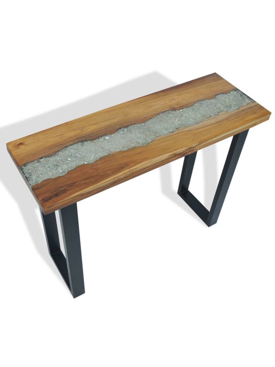 Odkládací stolek, teak, 100x35x75 cm
