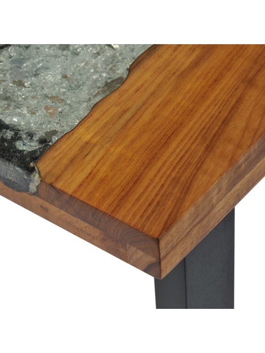 Odkládací stolek, teak, 100x35x75 cm