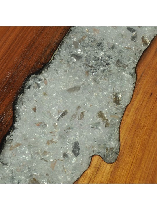 Odkládací stolek, teak, 100x35x75 cm
