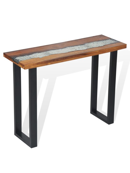 Odkládací stolek, teak, 100x35x75 cm