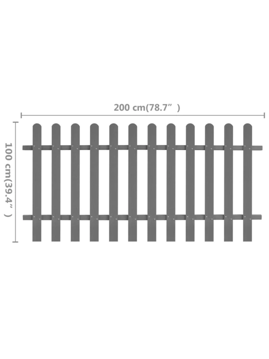 Laťkový plot WPC 200 x 100 cm