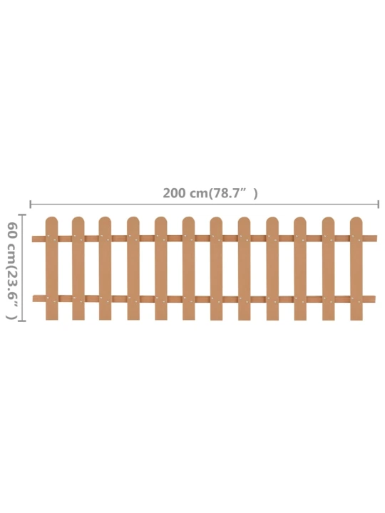 Laťkový plot WPC 200 x 60 cm
