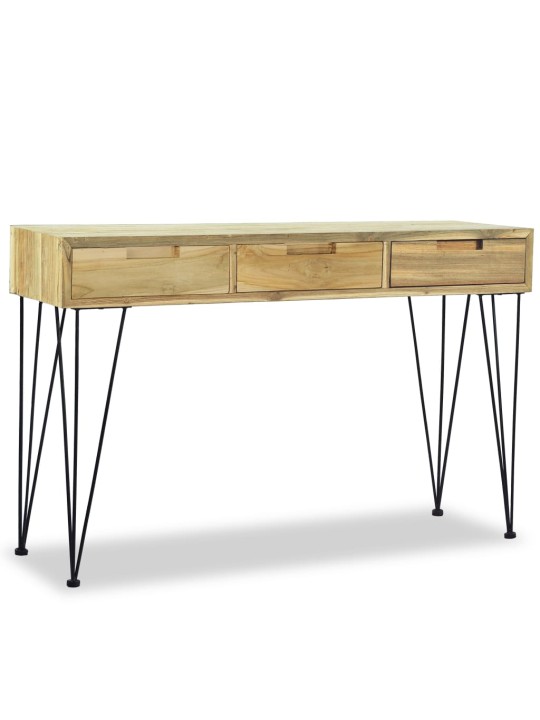 Odkládací stolek, masivní teak, 120x35x76 cm