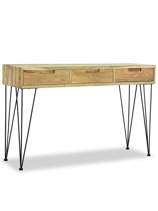 Odkládací stolek, masivní teak, 120x35x76 cm