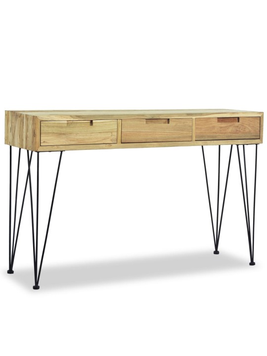 Odkládací stolek, masivní teak, 120x35x76 cm