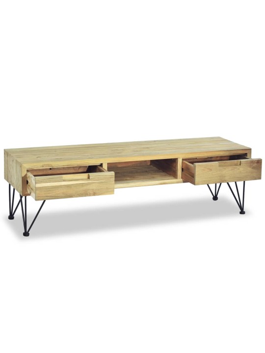 TV stolek 120 x 35 x 35 cm masivní teak
