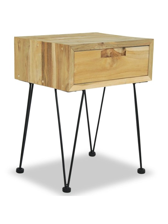 Noční stolek 40 x 30 x 50 cm masivní teak