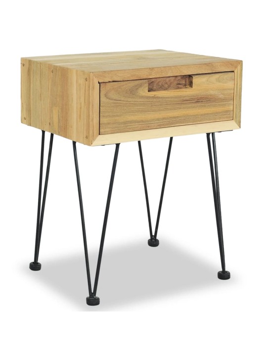 Noční stolek 40 x 30 x 50 cm masivní teak