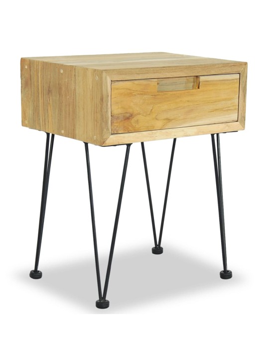 Noční stolek 40 x 30 x 50 cm masivní teak
