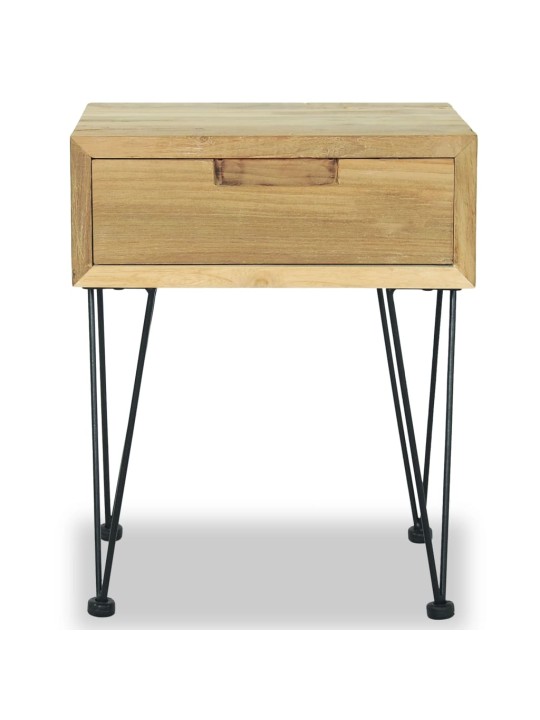 Noční stolek 40 x 30 x 50 cm masivní teak