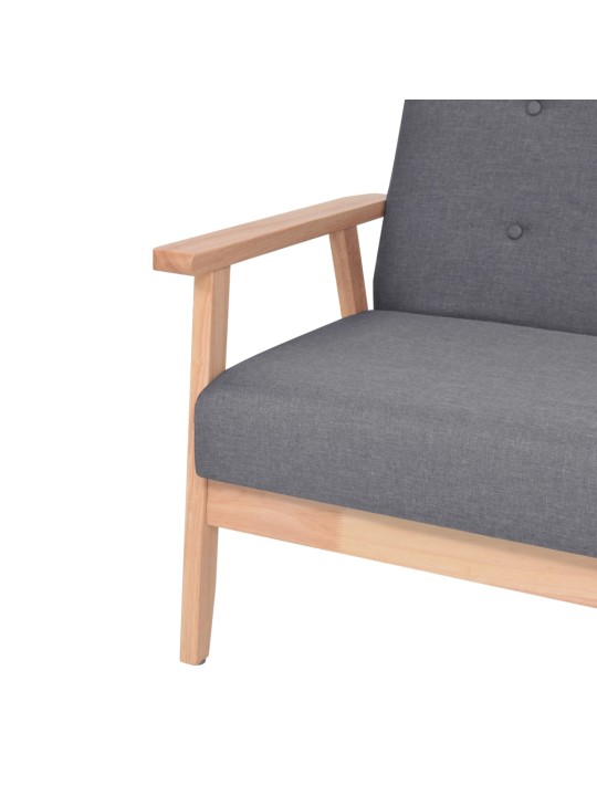 Křeslo tmavě šedé textil