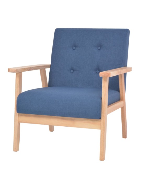 Křeslo modré textil