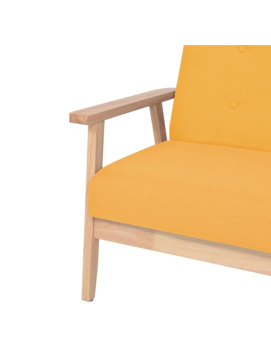 Křeslo žluté textil