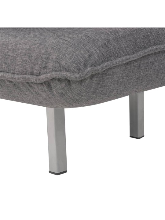 Otočné křeslo rozkládací tmavě šedé textil