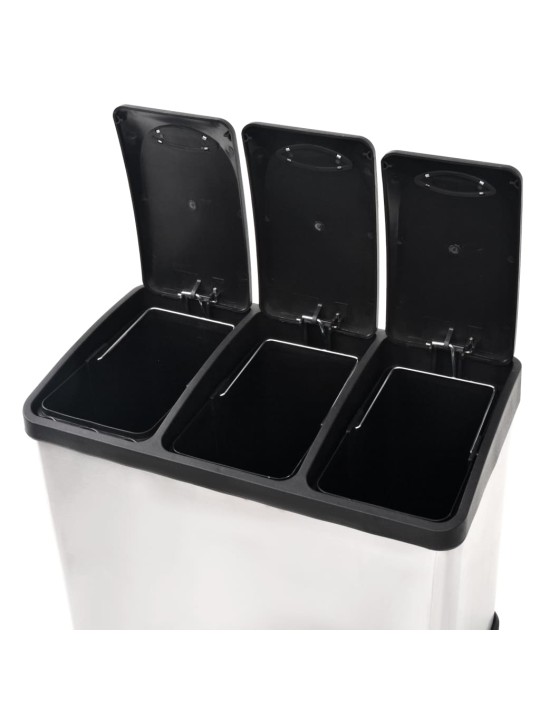Odpadkový koš na tříděný odpad nerezový 24 l