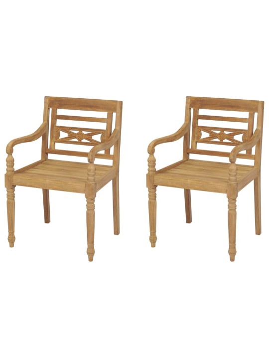 Židle Batavia 2 ks masivní teak