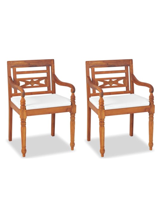 4dílná zahradní sedací souprava s poduškami masivní teak