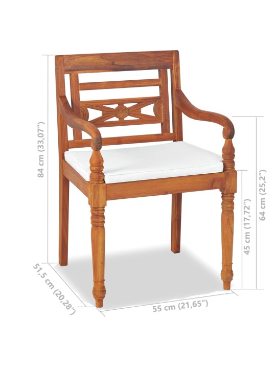 4dílná zahradní sedací souprava s poduškami masivní teak